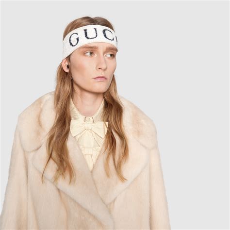 white elastic gucci headband